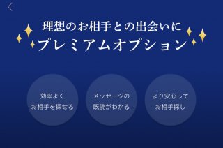 理想の相手との出会いにプラミアムオプション 詳細は以下