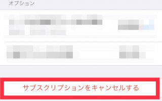サブスクリプションをキャンセルする